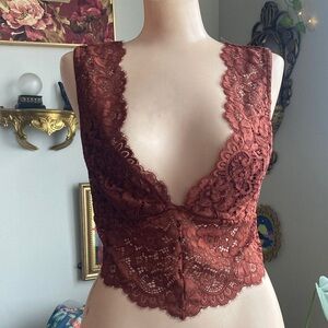 Intimately free people lace cami bra top